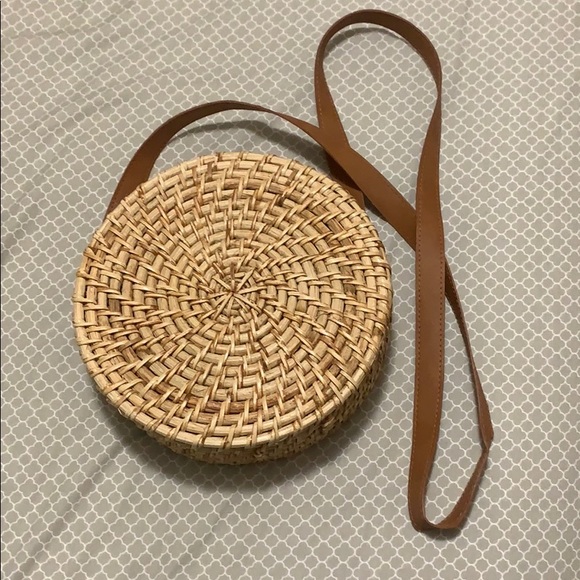 forever 21 rattan bag